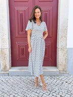 Maddie Short Sleeve Dress - Polka Dot Print