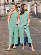 Tank Top & Trouser Bundle - Ruby & Rhianna - Green Gingham