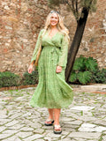 Dora Leaf Print Dress