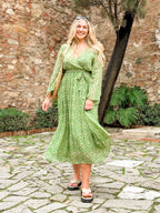 Dora Leaf Print Dress