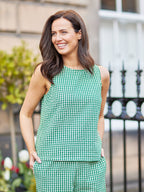 Tank Top & Trouser Bundle - Ruby & Rhianna - Green Gingham