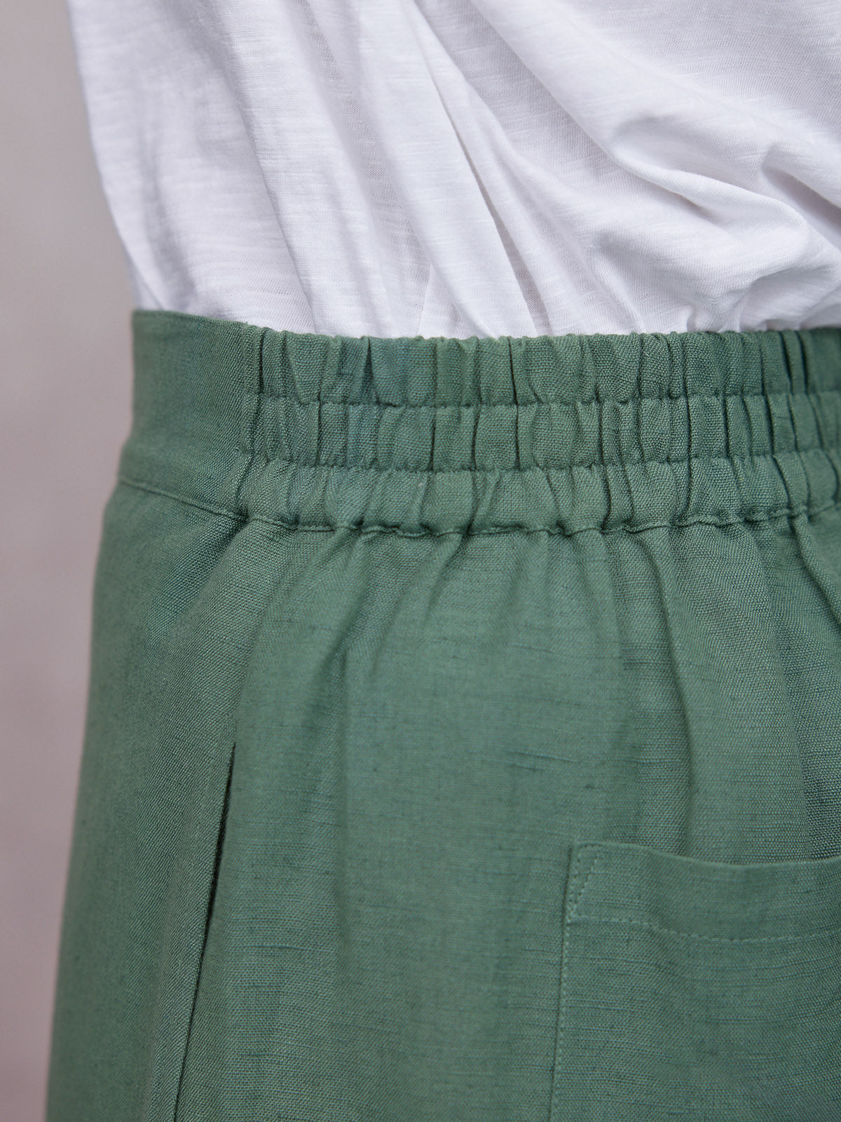 Myrtle Barrel Leg Trouser - Green