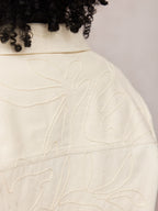 Lizzie Embroidered Summer Jacket - Cream