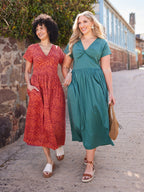 Claudia Green Knot Dress