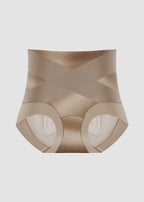 High-Waist Cross Compression Shaping Panties (6 Pack)