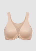 Front Closure Underwire Unlined Back Support Plunge Bra
