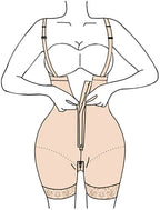 Tummy Compression Bodysuit Shaper With Butt Lifter