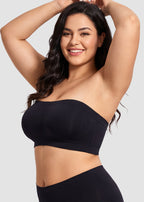 Stay‑Put Wireless Seamless Bandeau Bra