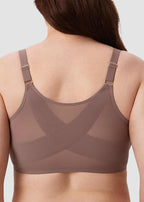 Front Closure Mesh Support Bra