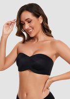 Full Support Non-Slip Convertible Bandeau Bra