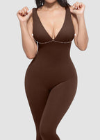 Deep V Tummy Control Sculpting Jumpsuit