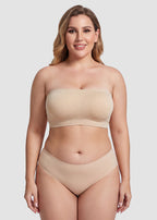 Stay‑Put Wireless Seamless Bandeau Bra