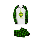Grinch Ew People Christmas Pajamas - Green Buffalo Plaid