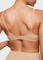 Unlined Plunge Balconette Bra with Underwire