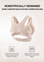 Front Closure Cross-Back Wireless Posture Bra