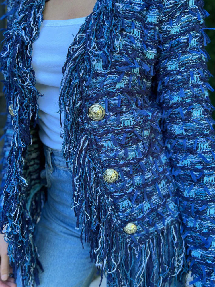 Women's Fashionable Tassel Elegant Cardigan Jacket