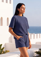 Ribbed Summer Lounge Two-Piece Set