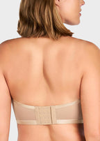 Strapless Mesh Underwire Balconette Bra