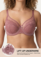 Breathable Lace Underwire Full Coverage Bra