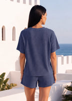 Ribbed Summer Lounge Two-Piece Set