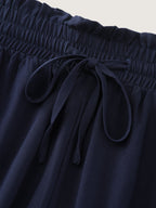 Drawstring Waist Pockets Relaxed-Fit Shorts