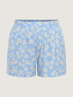 Supersoft Floral Print Color Contrast Pajama Set