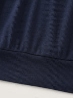 Stretchy Hooded Color Contrast T-Shirt