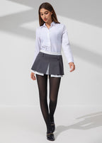 Slimming Semi-Sheer Black Tights
