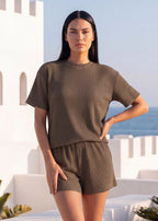Ribbed Summer Lounge Two-Piece Set