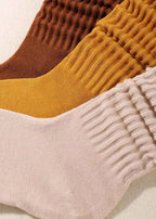 Cozy Ribbed Slouch Crew Socks