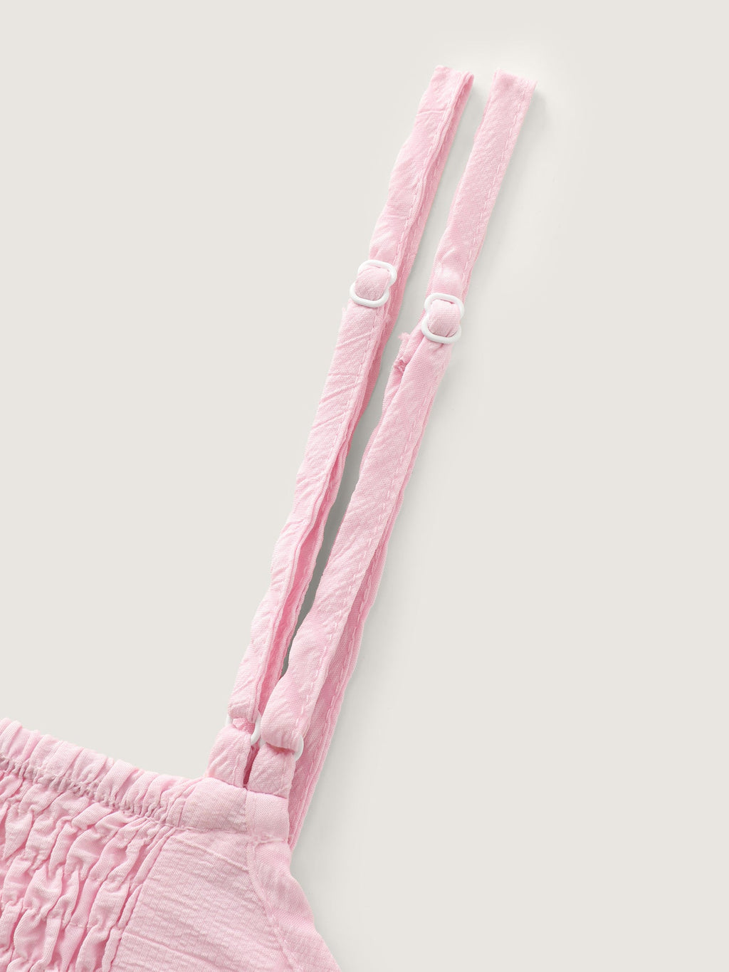 Textured Shirred Back Long Tank Top