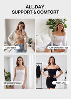 Stay‑Put Wireless Seamless Bandeau Bra