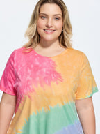 Supersoft Stretchy Tie-Dye Effect T-Shirt