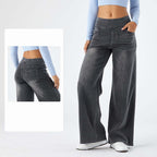 2026🔥 FlexTM High Waisted Pocket Straight Leg Work Pants