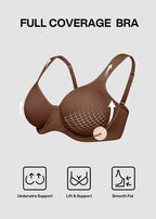 Soft Plus Size Full Coverage Unlined Minimizer Bra