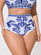 Sheer Pants Two-Piece Tropical Swim Bottoms
