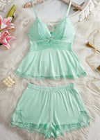 Modal Camisole & Panty Sleepwear Set – Sweet Lingerie for Daily & Holiday Wear