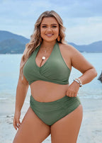 Tummy Control Bathing Suits Modest High Waisted Bikini Sets