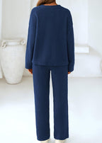 Teddy 2-Piece V-Neck Lounge Set