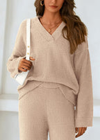 Teddy 2-Piece V-Neck Lounge Set
