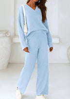 Teddy 2-Piece V-Neck Lounge Set