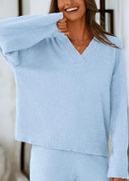 Teddy 2-Piece V-Neck Lounge Set