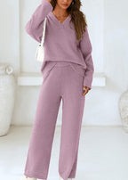 Teddy 2-Piece V-Neck Lounge Set