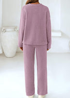 Teddy 2-Piece V-Neck Lounge Set