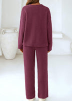 Teddy 2-Piece V-Neck Lounge Set