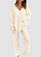 Teddy 2-Piece V-Neck Lounge Set