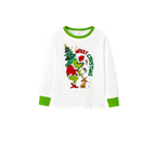 Holiday Family Christmas Pajamas Set With Funny Xmas Character Pattern Print
