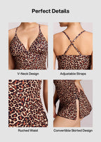 Convertible Ruched Sculpting Swimsuit