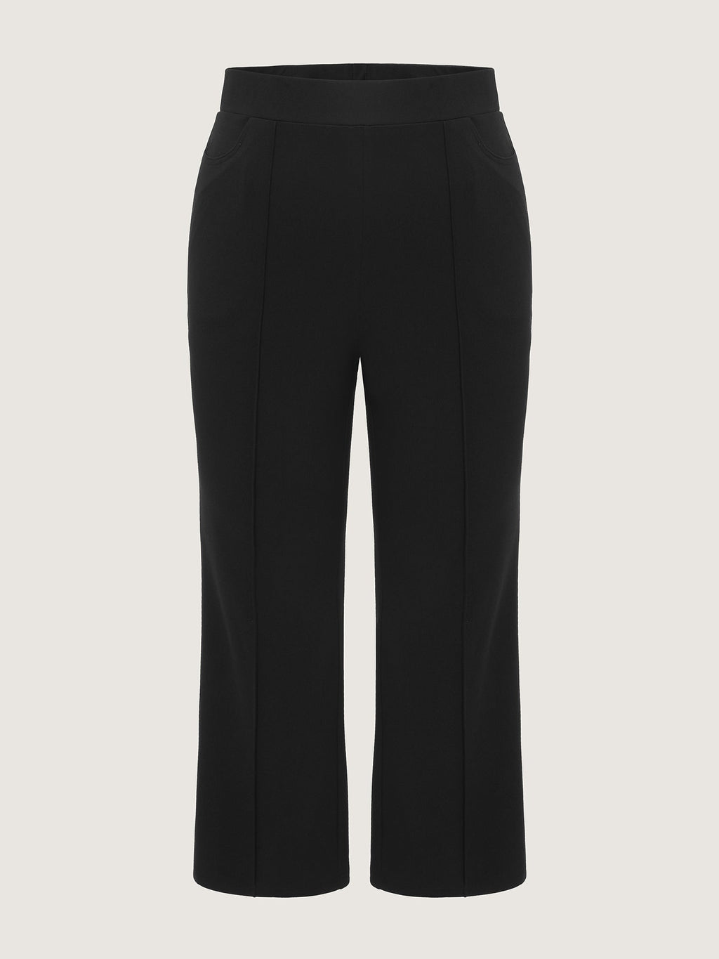 Stretchy Curvy-Fit Plain Pants