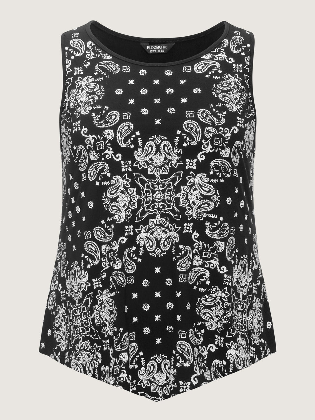 Supersoft Paisley Print Flowy Tank Top